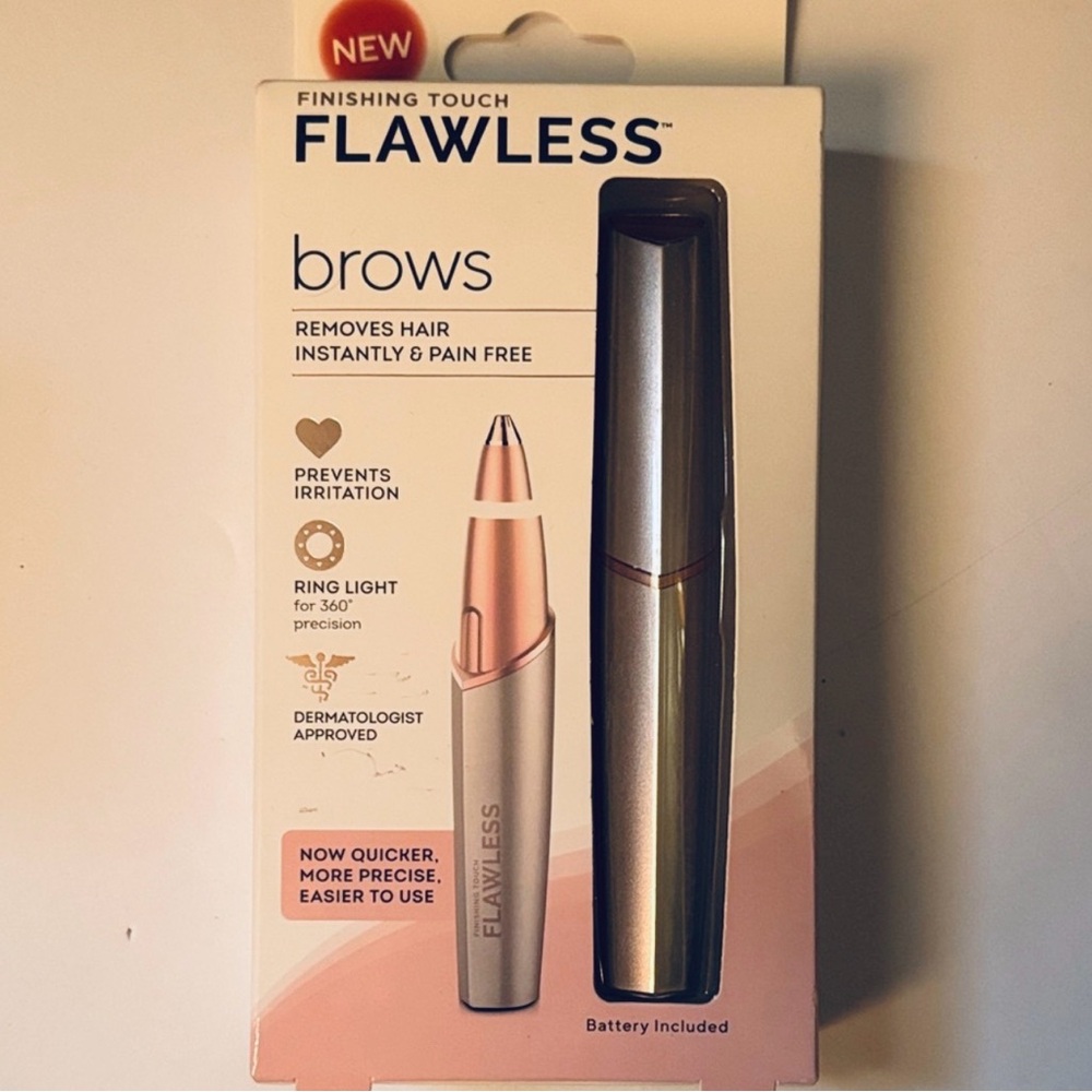 Flawless | Finishing Touch NEW BROWS Removes Hair Instantly Ring Light Travel